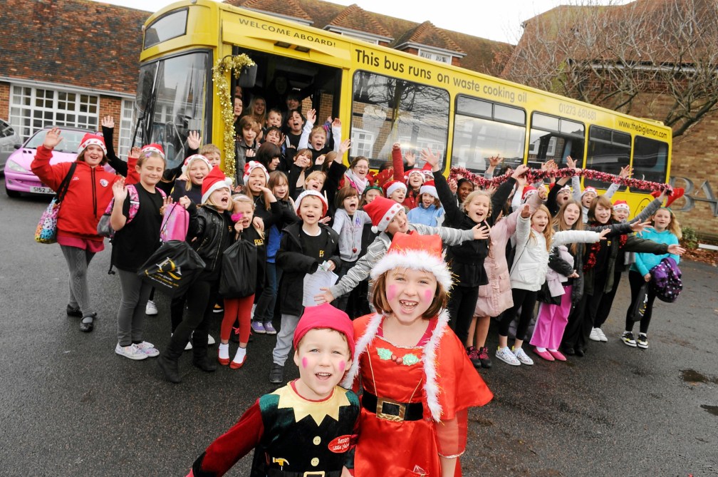 The PQA Southwick cast of" Here Comes The Carol Concert" December 2010