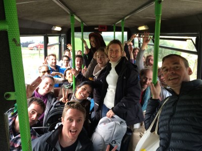 Happy Campers hop on the Happy Bus